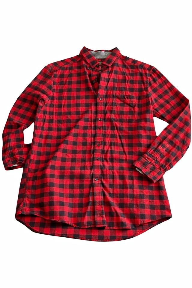 Johnson & Murphy Buffalo Plaid Flannel Shirt Large