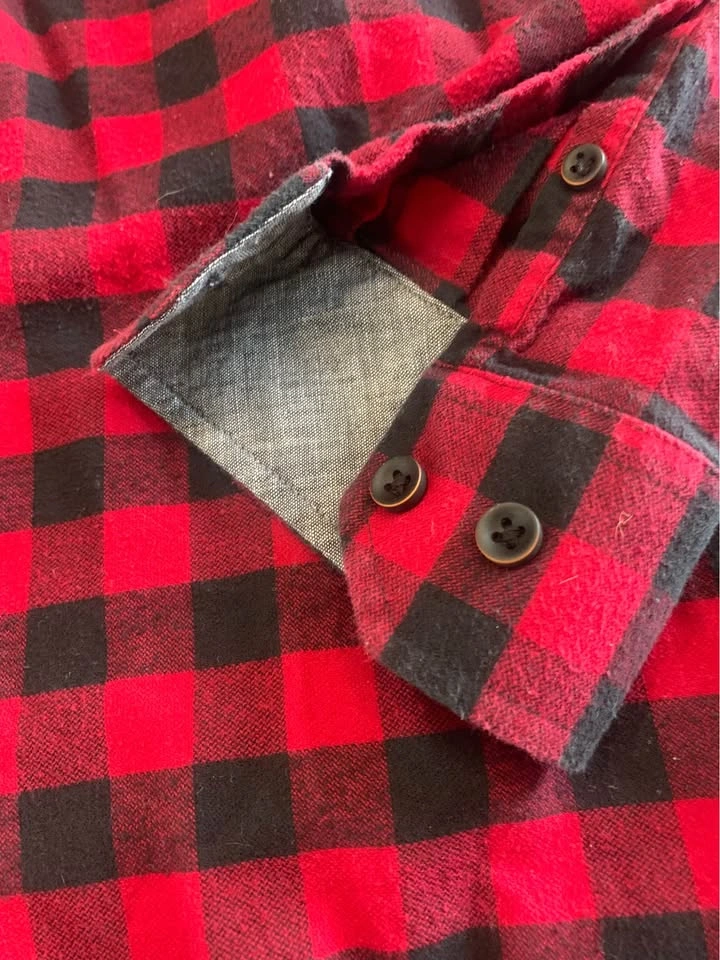 Johnson & Murphy Buffalo Plaid Flannel Shirt Large - photo 3