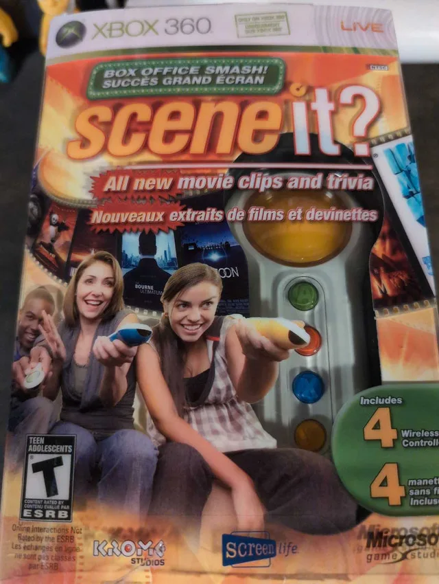Xbox 360 Scene It? With 4 wireless controllers thumbnail
