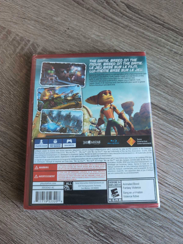 New Sealed PS4 Ratchet & Clank - photo 2