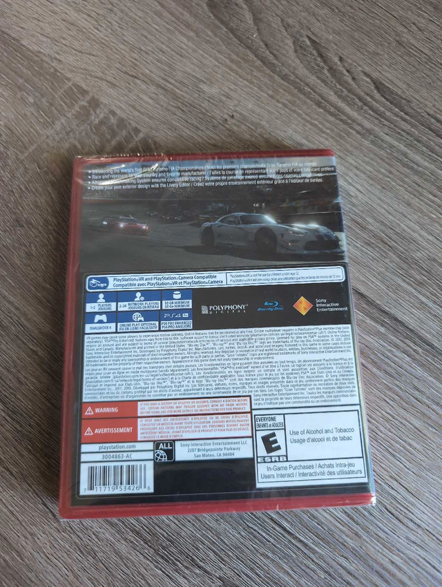 New Sealed PS4 Gran Turismo Sport - photo 2