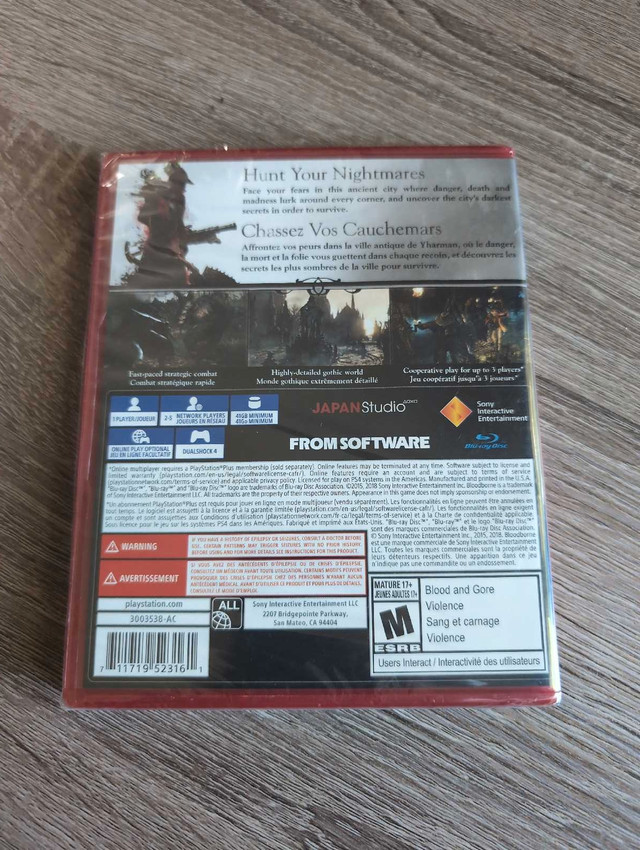 New Sealed PS4 Bloodborne - photo 2