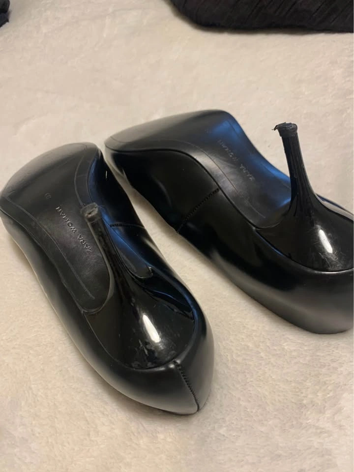 Zara Heels AMBITIOUS & UNSTOPPABLE Stilettos Black Patent, Lilac - photo 3