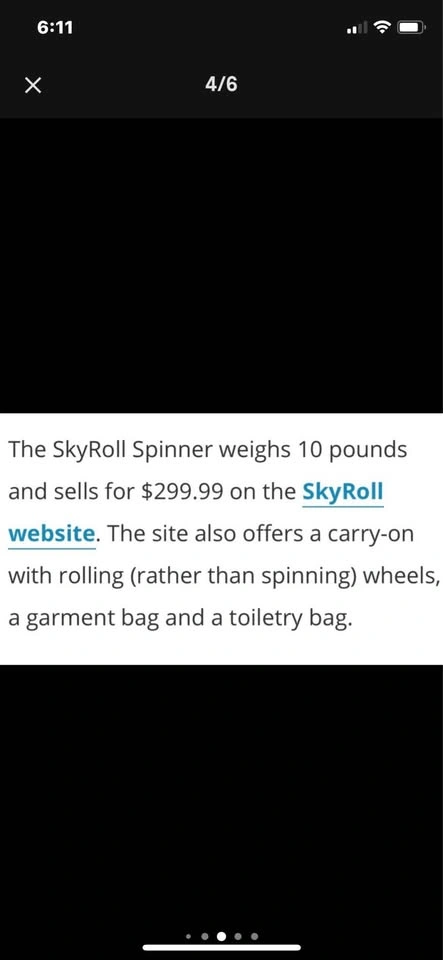 SKYROLL Carry-On Luggage w/ Garment Bag - New - photo 4