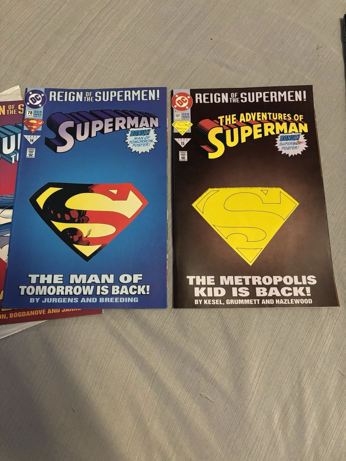 Near Mint Vintage 1993 Superman Comic Book Collection - photo 3