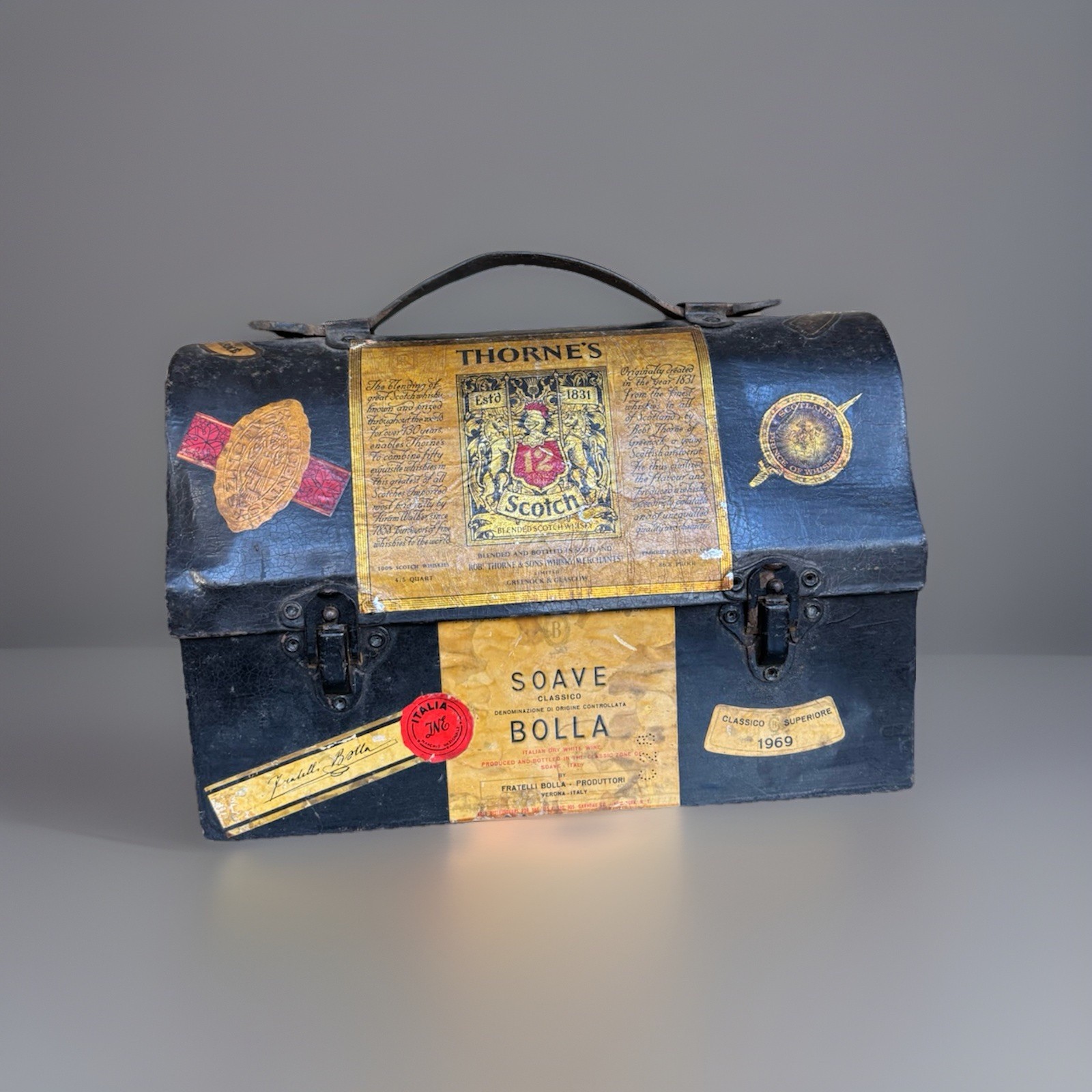 Unique Vintage Whiskey Label Display Box - Jack Daniel’s, Thorns