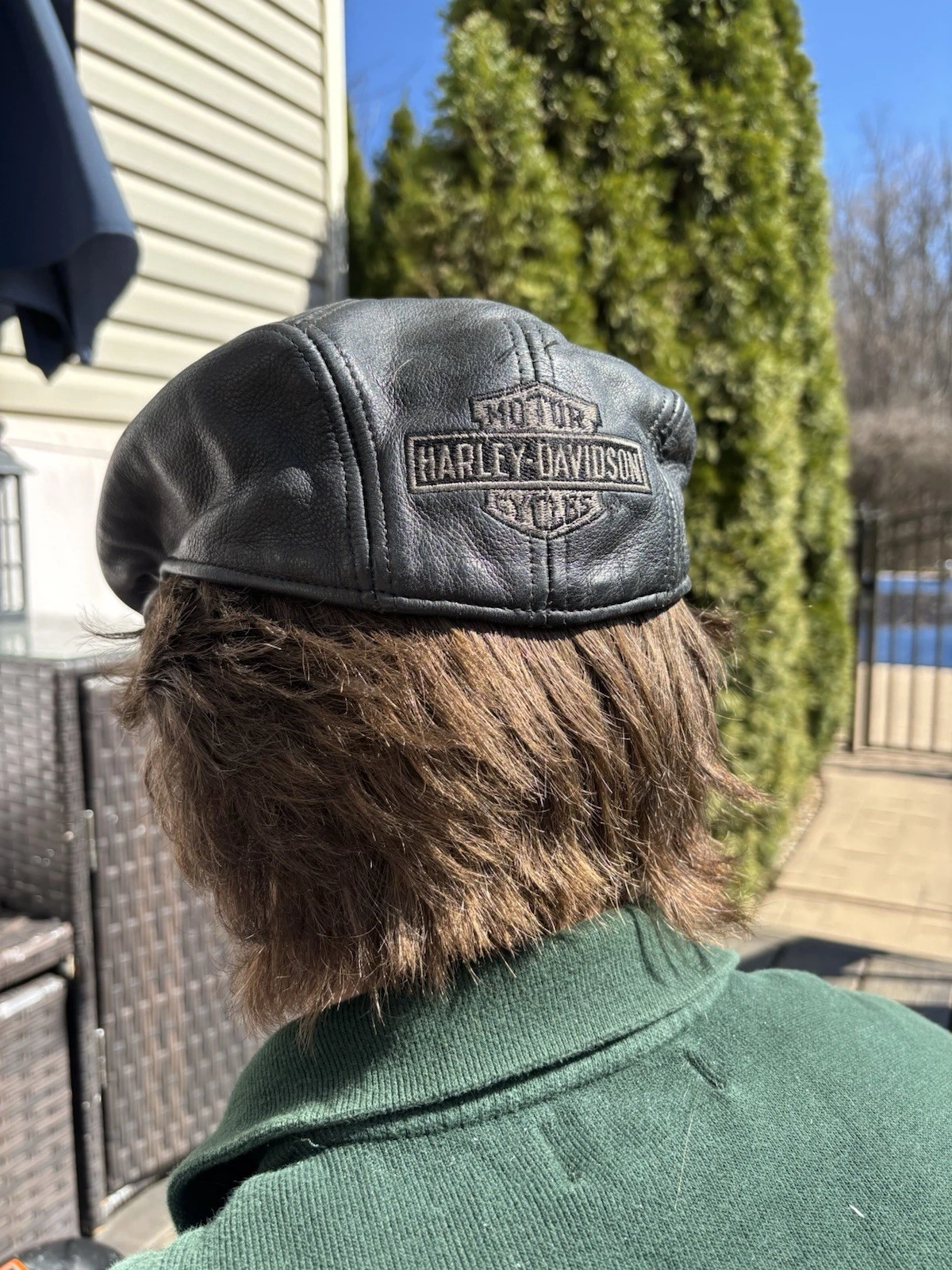 Harley-Davidson Leather Golf Hat - Made in USA