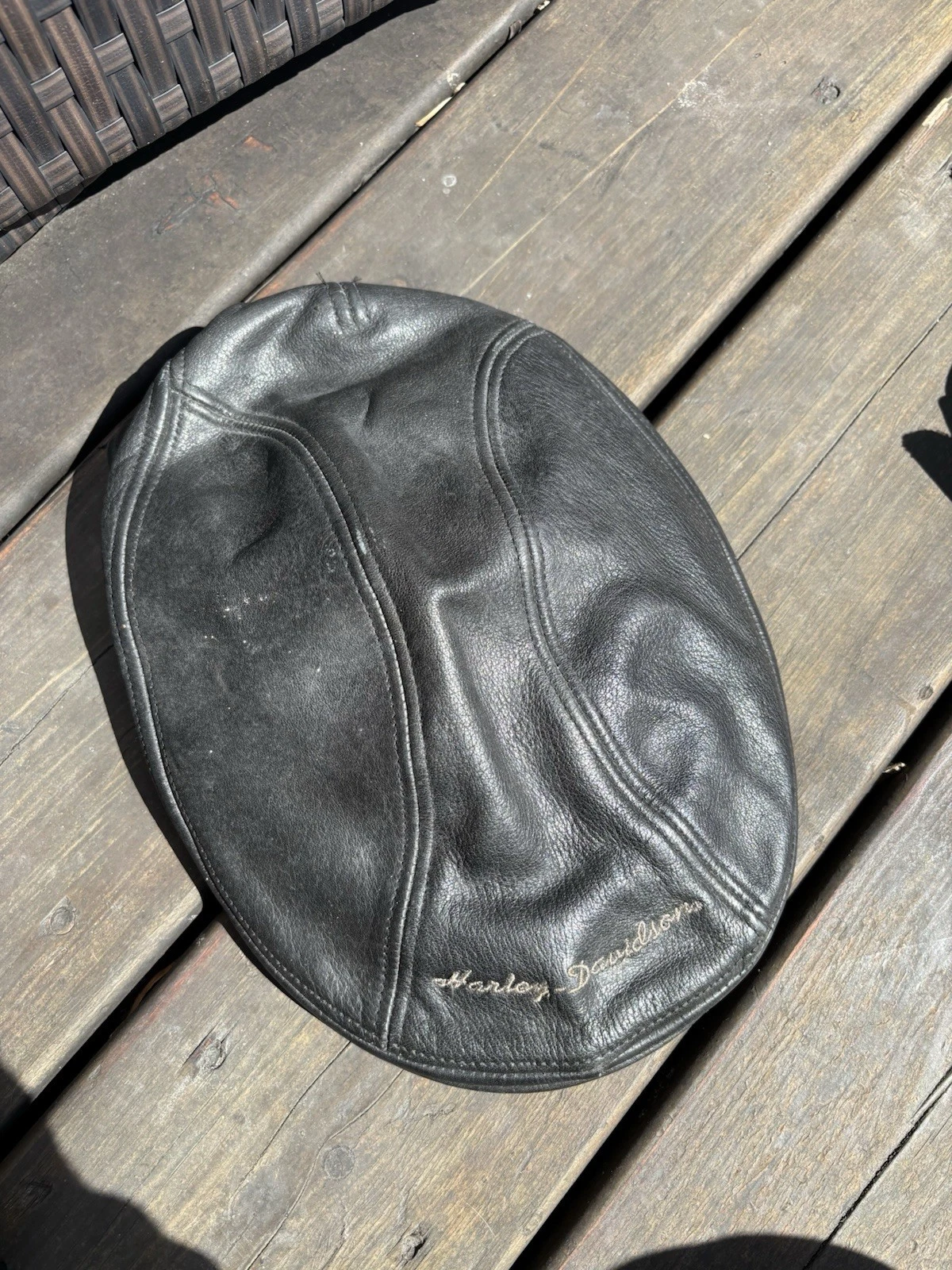 Harley-Davidson Leather Golf Hat - Made in USA - photo 3