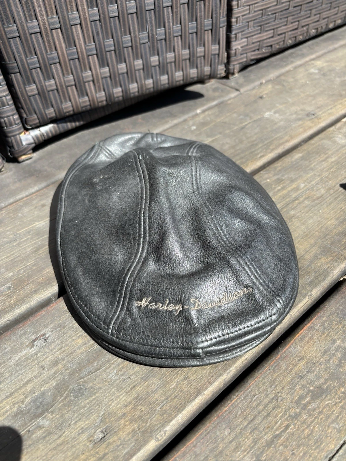 Harley-Davidson Leather Golf Hat - Made in USA - photo 4
