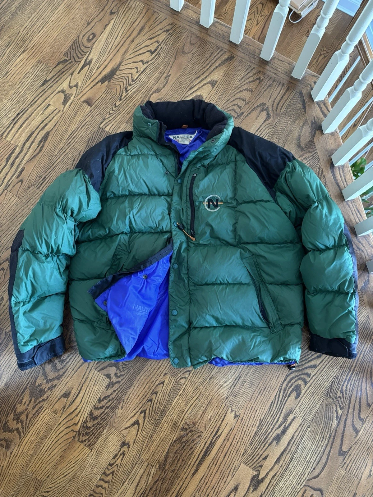 Vintage Nautica Competition Puffer Jacket - XL