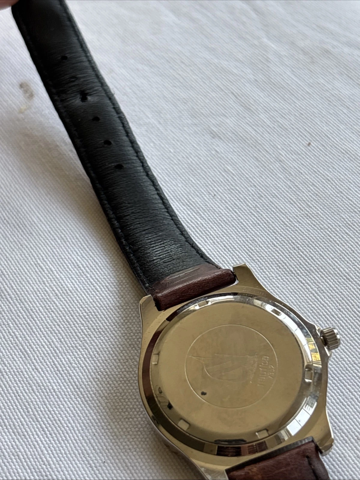 Genuine Leather Nautica Watch: Made In USA - 1994 #7352 - photo 5