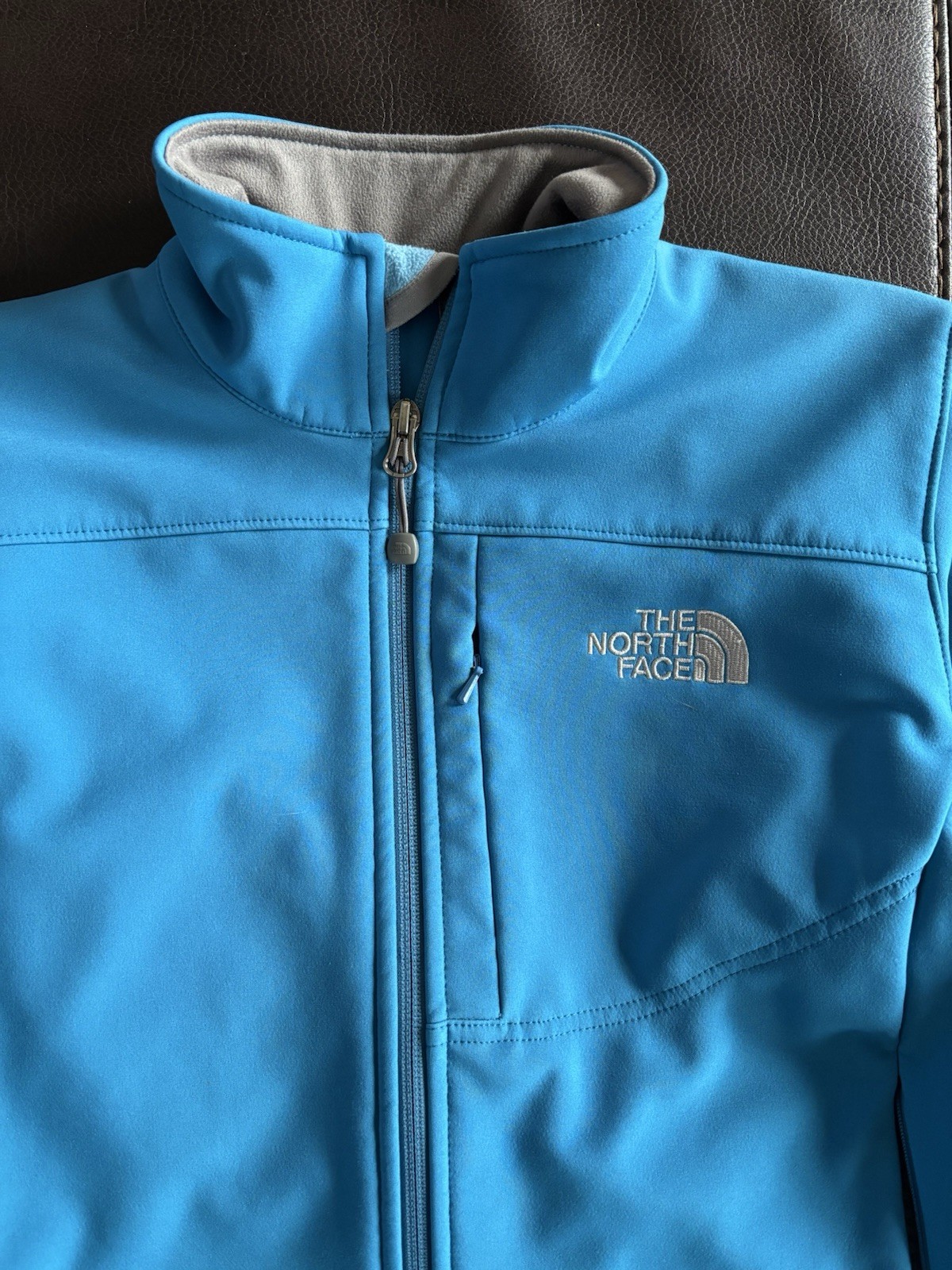 Womens The NORTH FACE Blue Bionic Apex Soft Shell Zip Jacket Sma - photo 2