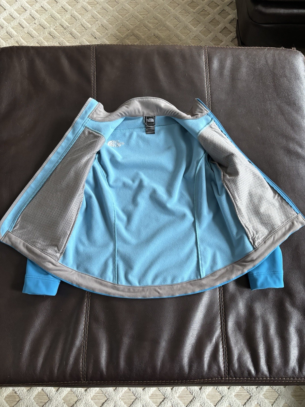 Womens The NORTH FACE Blue Bionic Apex Soft Shell Zip Jacket Sma - photo 4