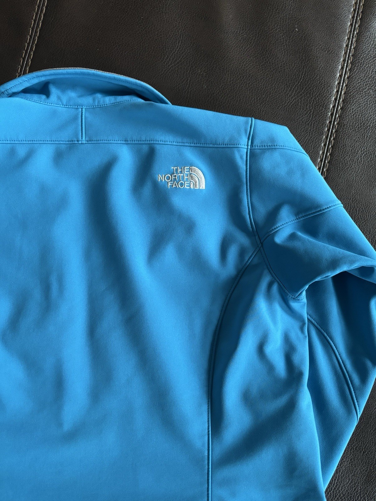 Womens The NORTH FACE Blue Bionic Apex Soft Shell Zip Jacket Sma - photo 5