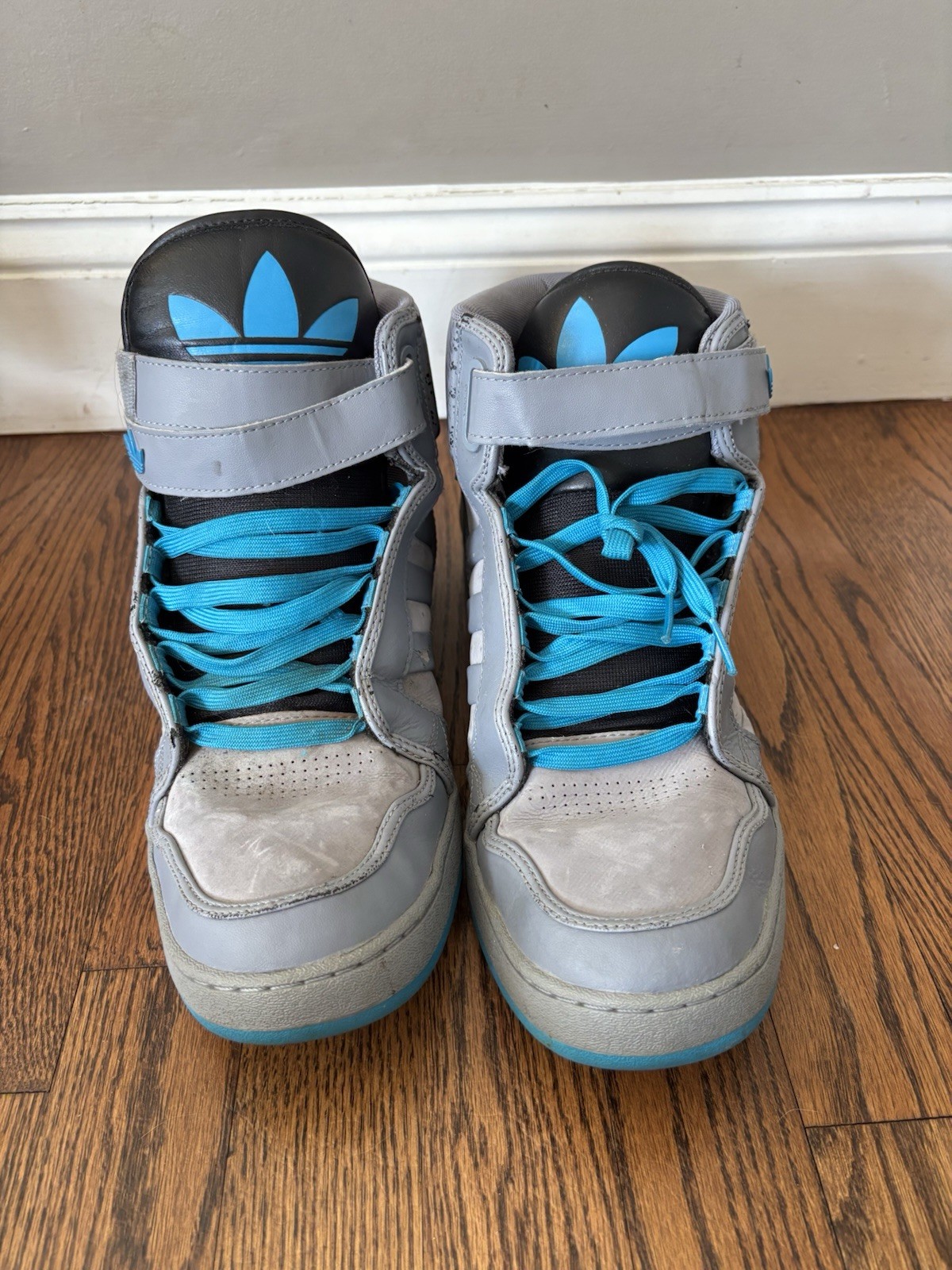 Adidas Original Adi-Rise AR 3.0 Sneakers - Grey/Blue, Size 13 - photo 2
