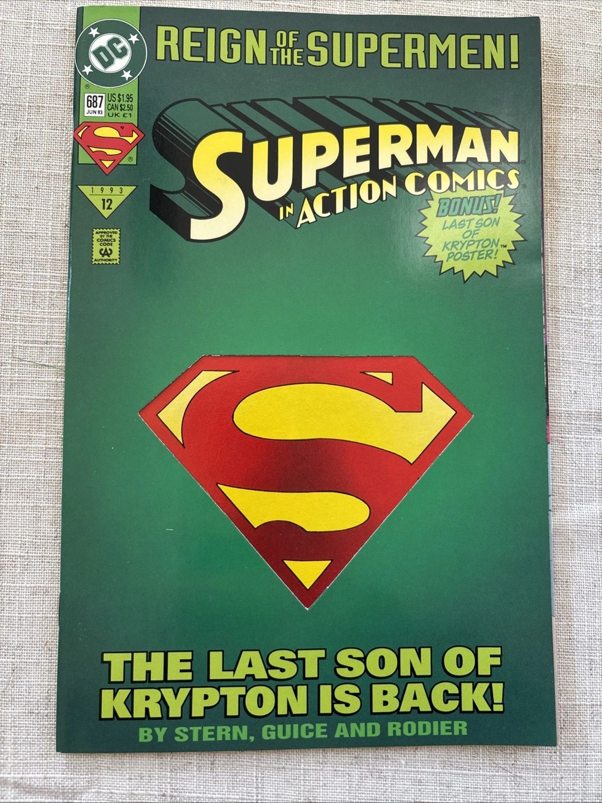 DC Comics Superman Action Comics 687 (June 1993)