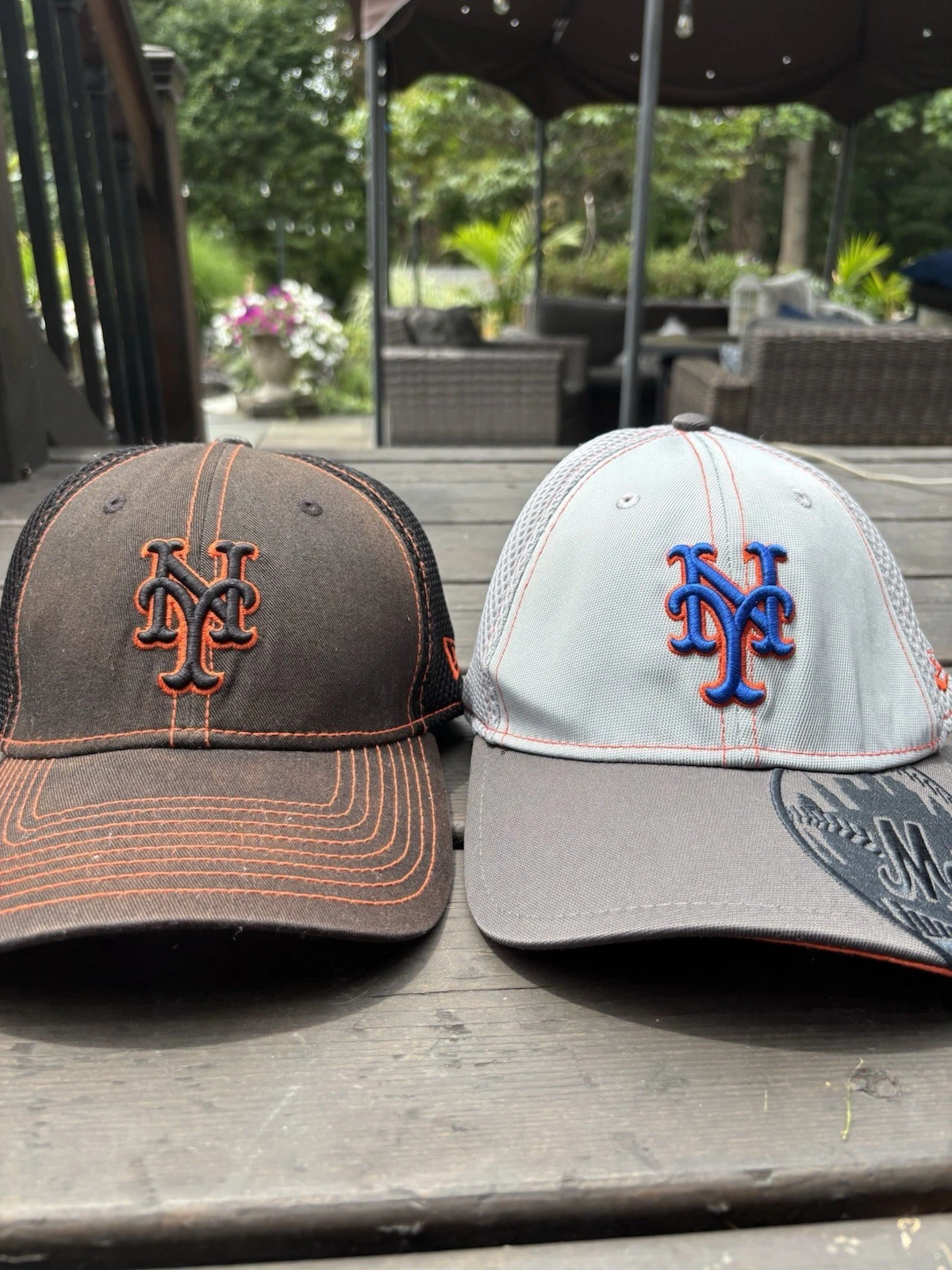 2 Men's New Era Royal New York Mets Hats Med-Lg + Lg-XL - photo 2