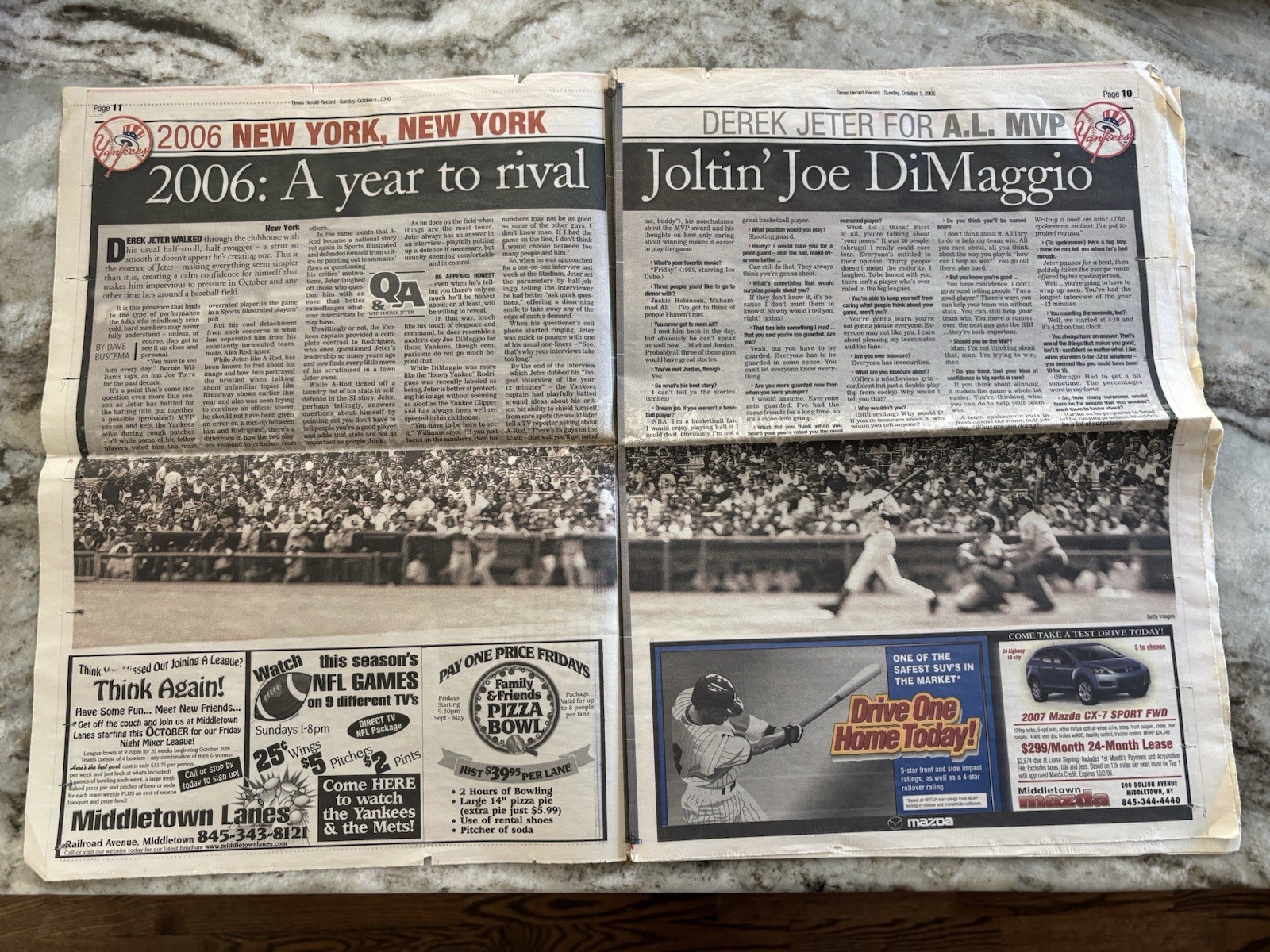 2006 Derek Jeter MVP Season Magazine - photo 5