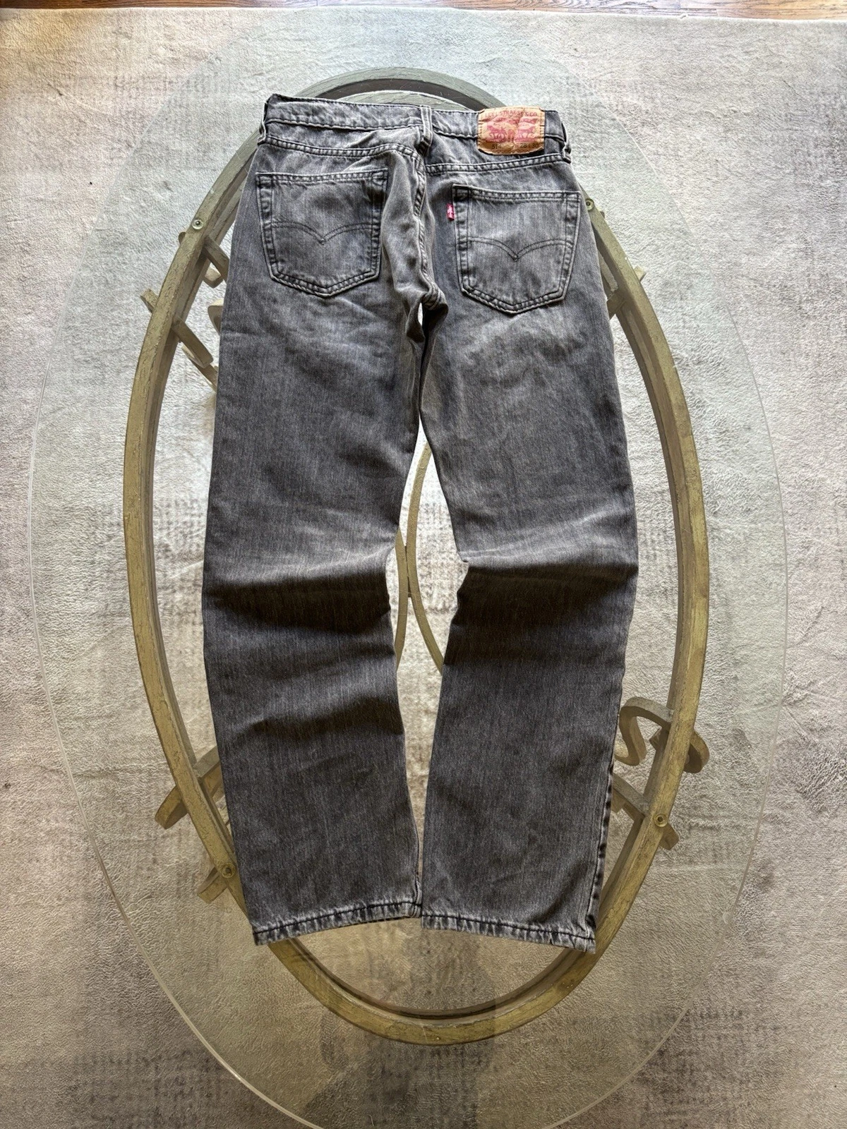 Y2K Levi 550 Black Stonewash Denim Jeans Vintage 00's W28-L30