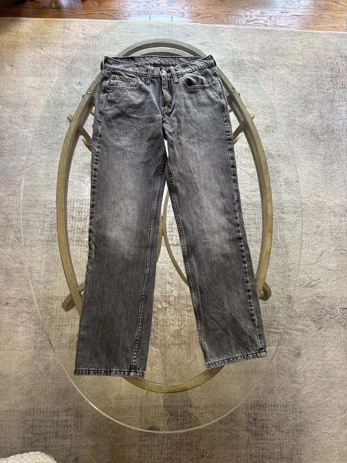 Y2K Levi 550 Black Stonewash Denim Jeans Vintage 00's W28-L30 - photo 2