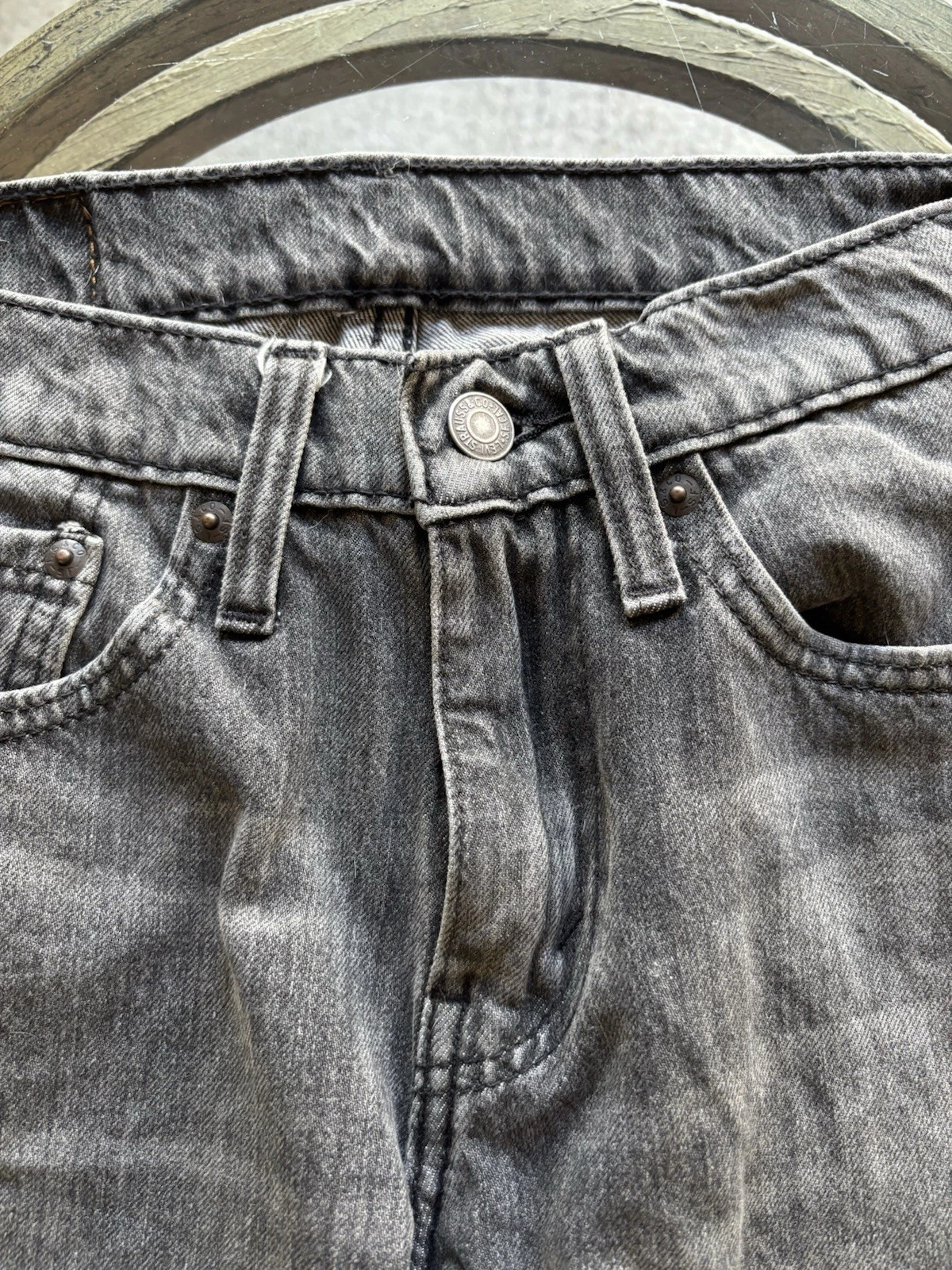 Y2K Levi 550 Black Stonewash Denim Jeans Vintage 00's W28-L30 - photo 4