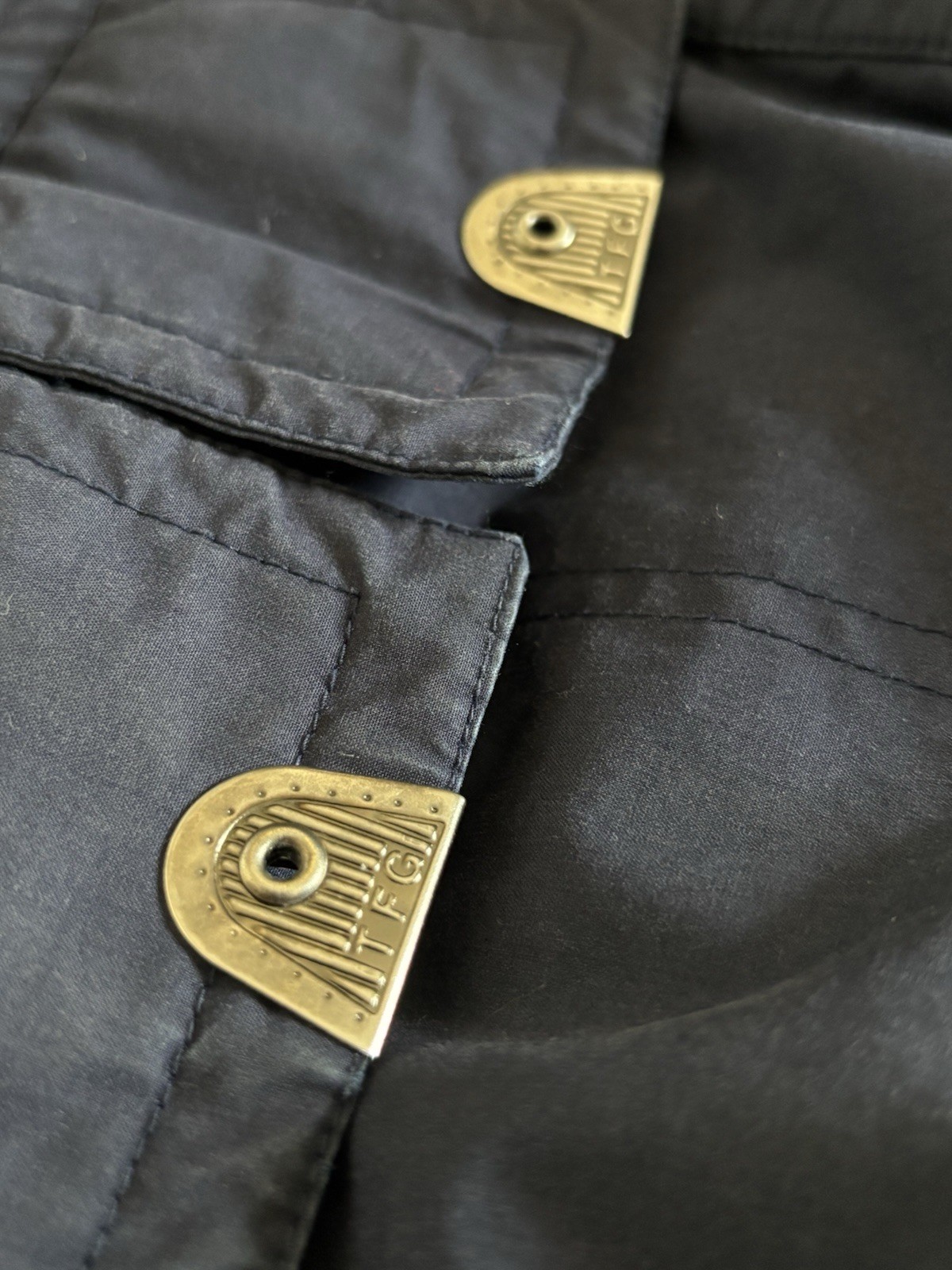 Vintage Triple FAT Goose Jacket Mens Large Black Down Parka Hood - photo 4