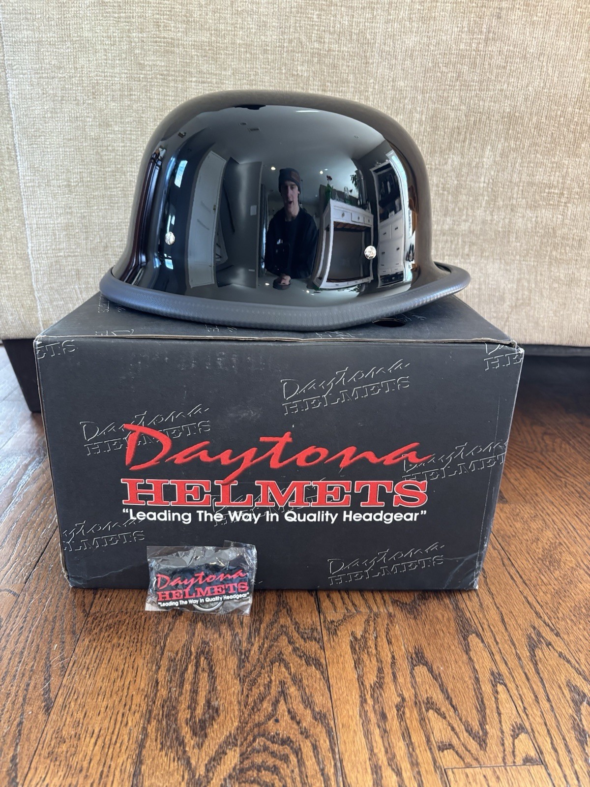 Daytona DOT German Helmet - Hi-Gloss Black
