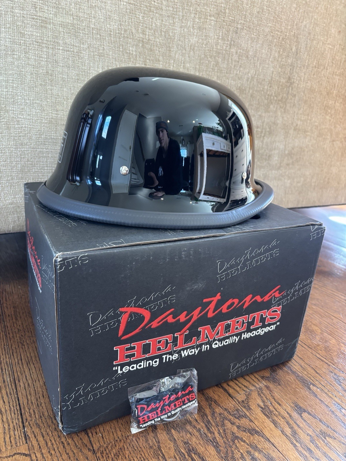 Daytona DOT German Helmet - Hi-Gloss Black - photo 2