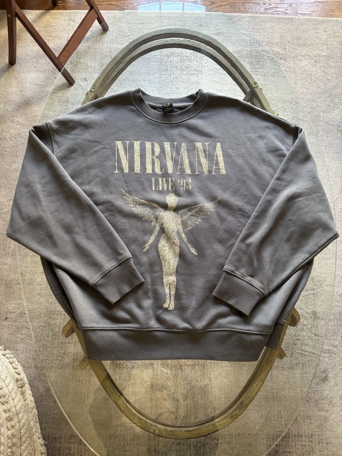 Grey Nirvana ‘93 Crew Neck T-Shirt Size XL