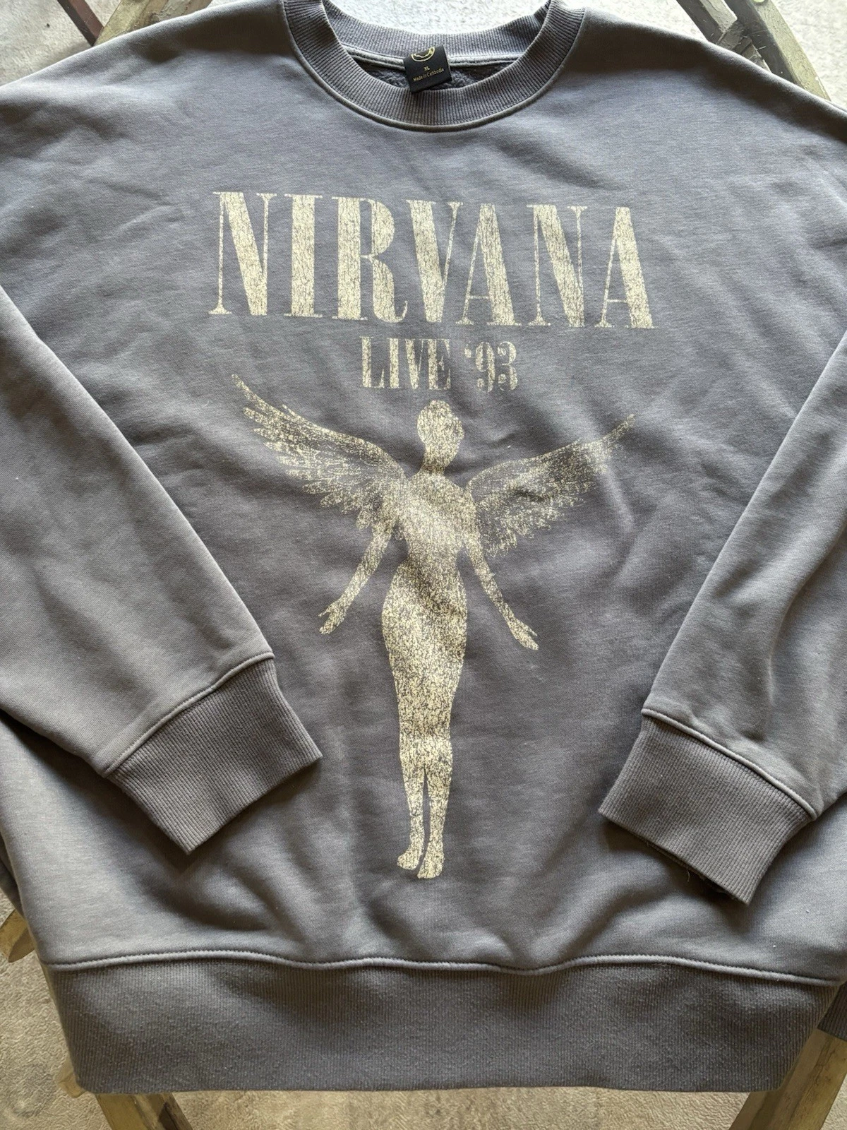 Grey Nirvana ‘93 Crew Neck T-Shirt Size XL - photo 2
