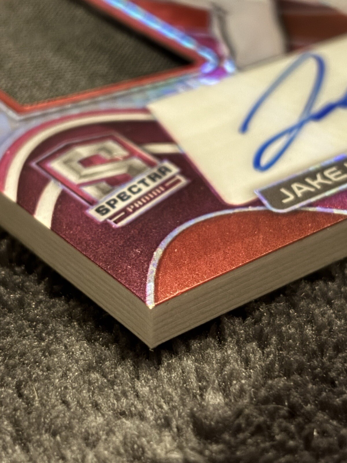Jake McCarthy Rookie Autograph Patch /49 - Spectra Panini Prizm - photo 3