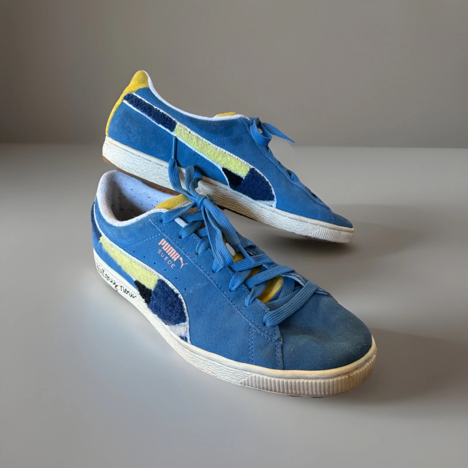 Size 10.5 - Puma Black Fives x Suede Classic Star Sapphire