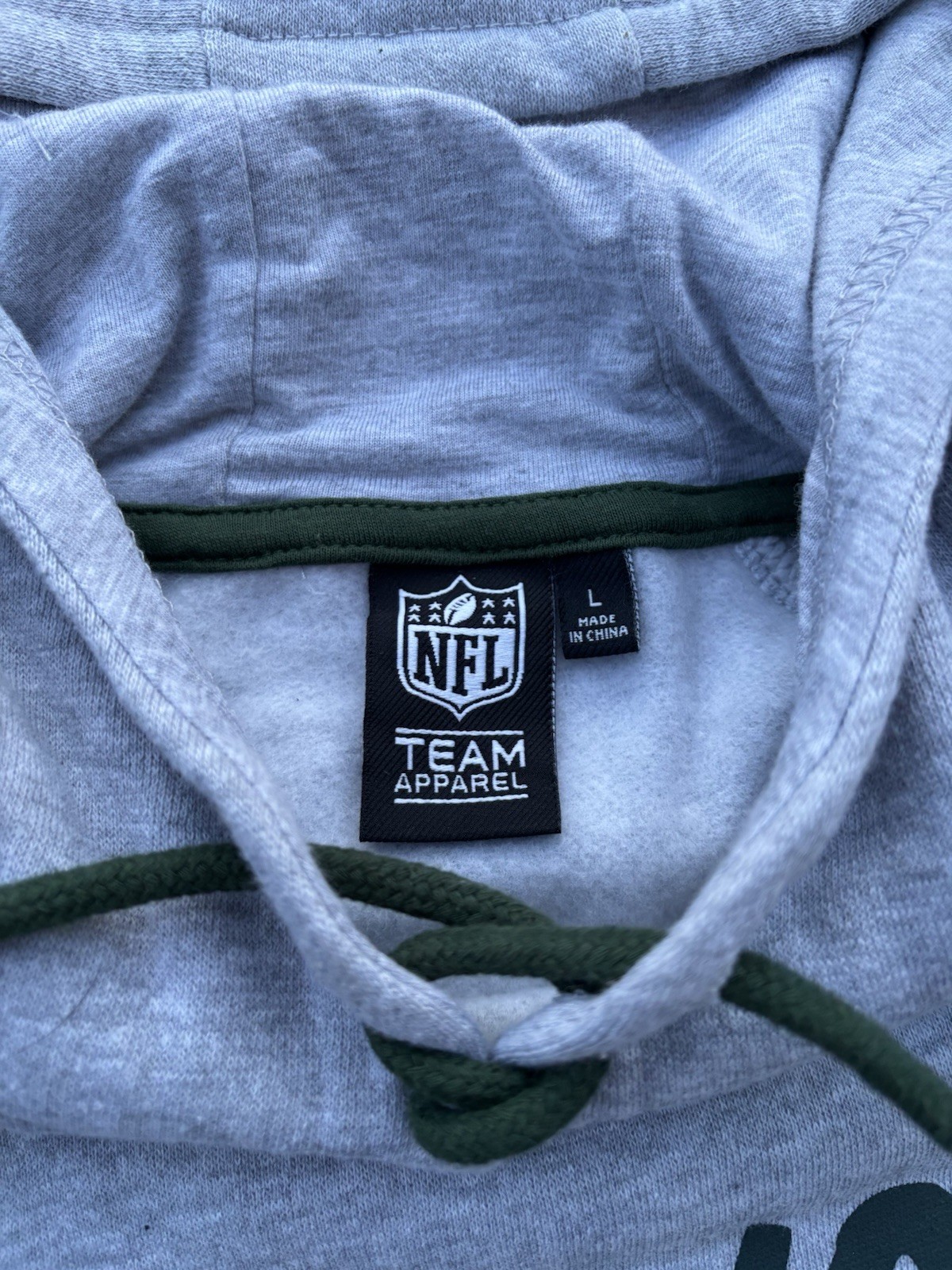 Grey Jets Hoodie - NFL Team Apparel Size Lg - photo 5