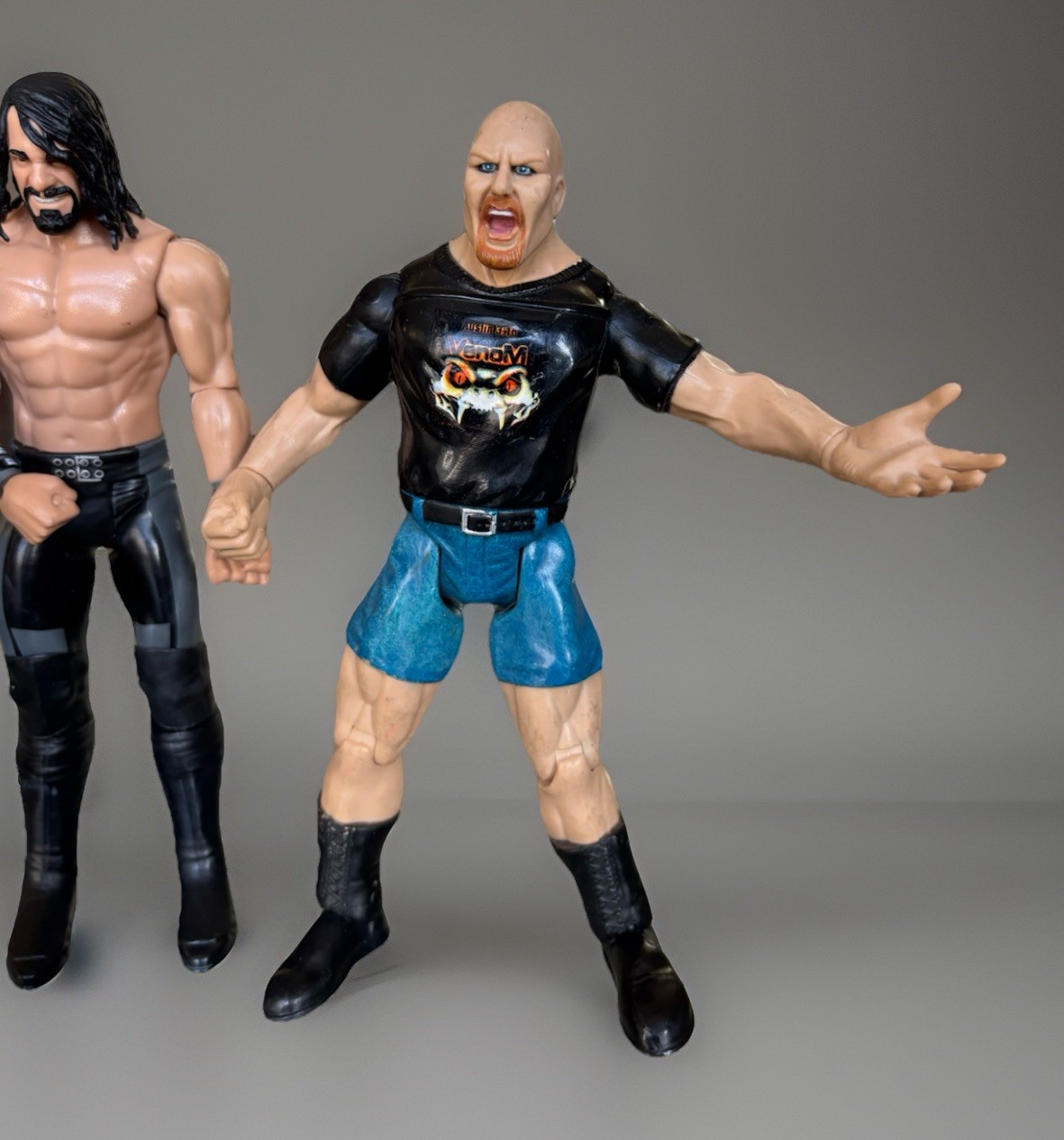 (4) WWE Characters- Seth Rollins, Steve Austin, Jeff Jarrett, Sh - photo 2