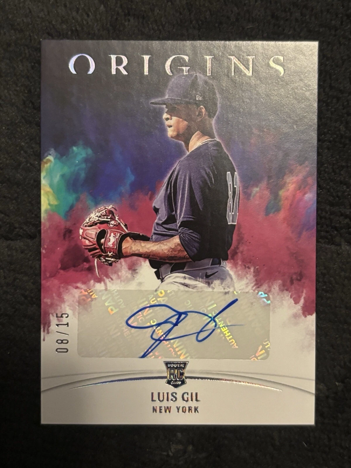 Luis Gill Rookie Card Auto /15 Panini Origins 2022