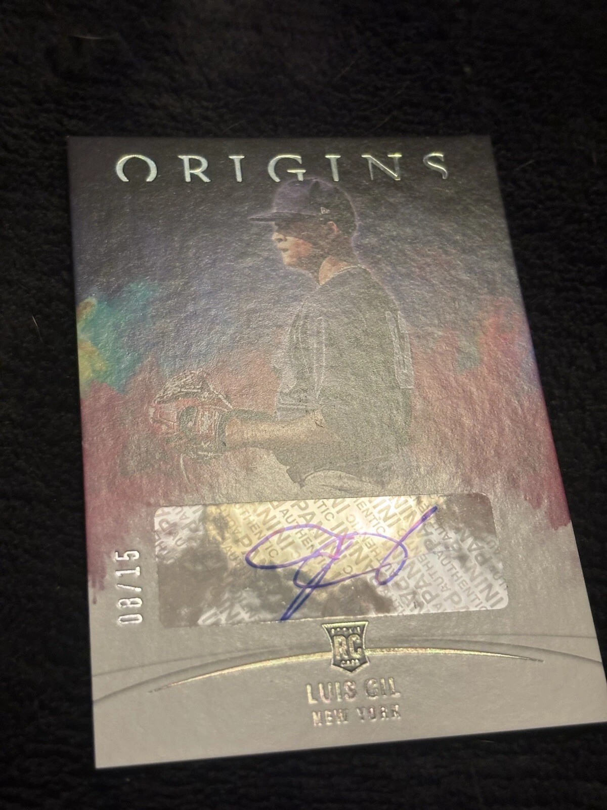 Luis Gill Rookie Card Auto /15 Panini Origins 2022 - photo 2