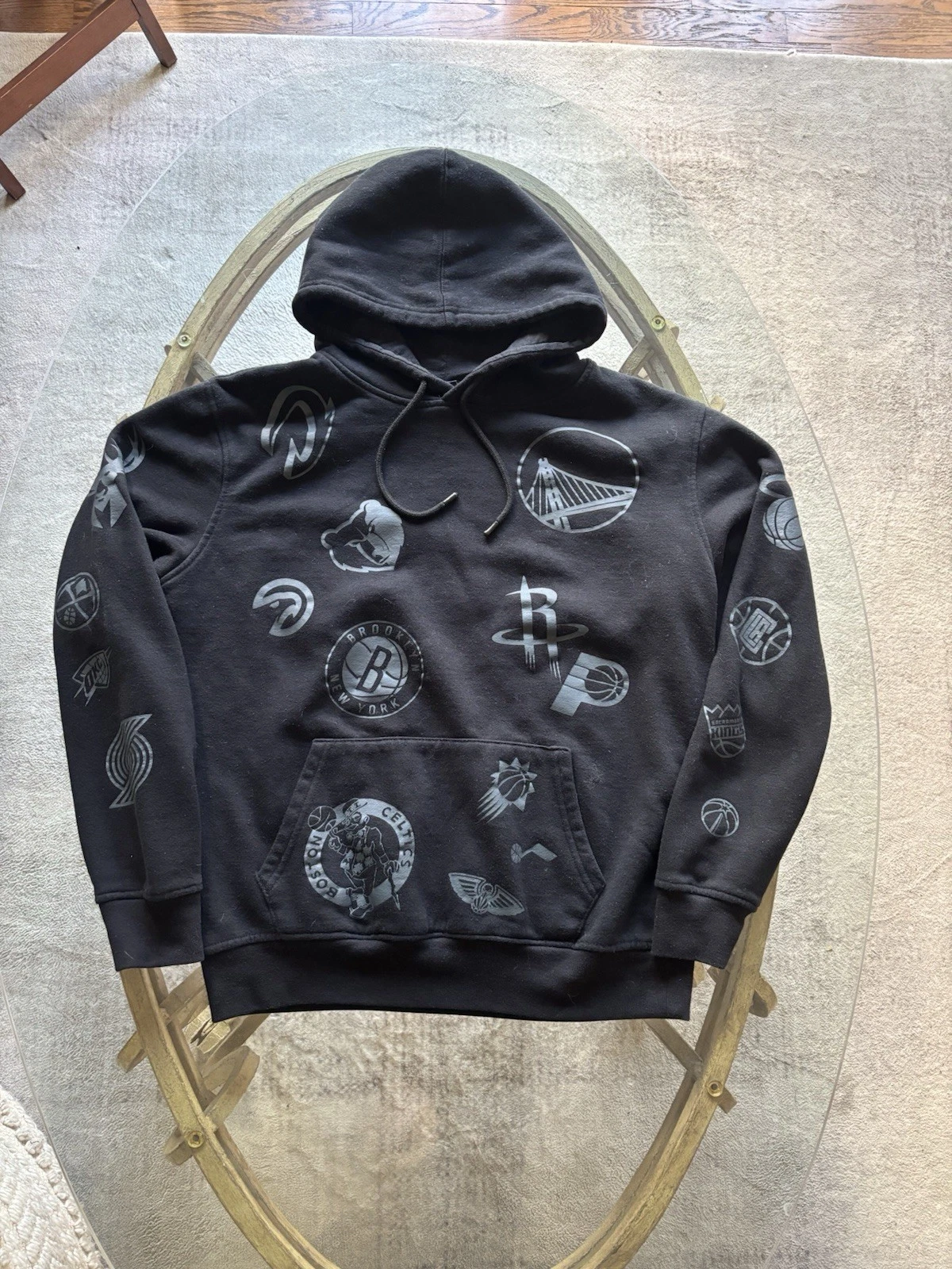NBA All Team Logo Hoodie Size Medium