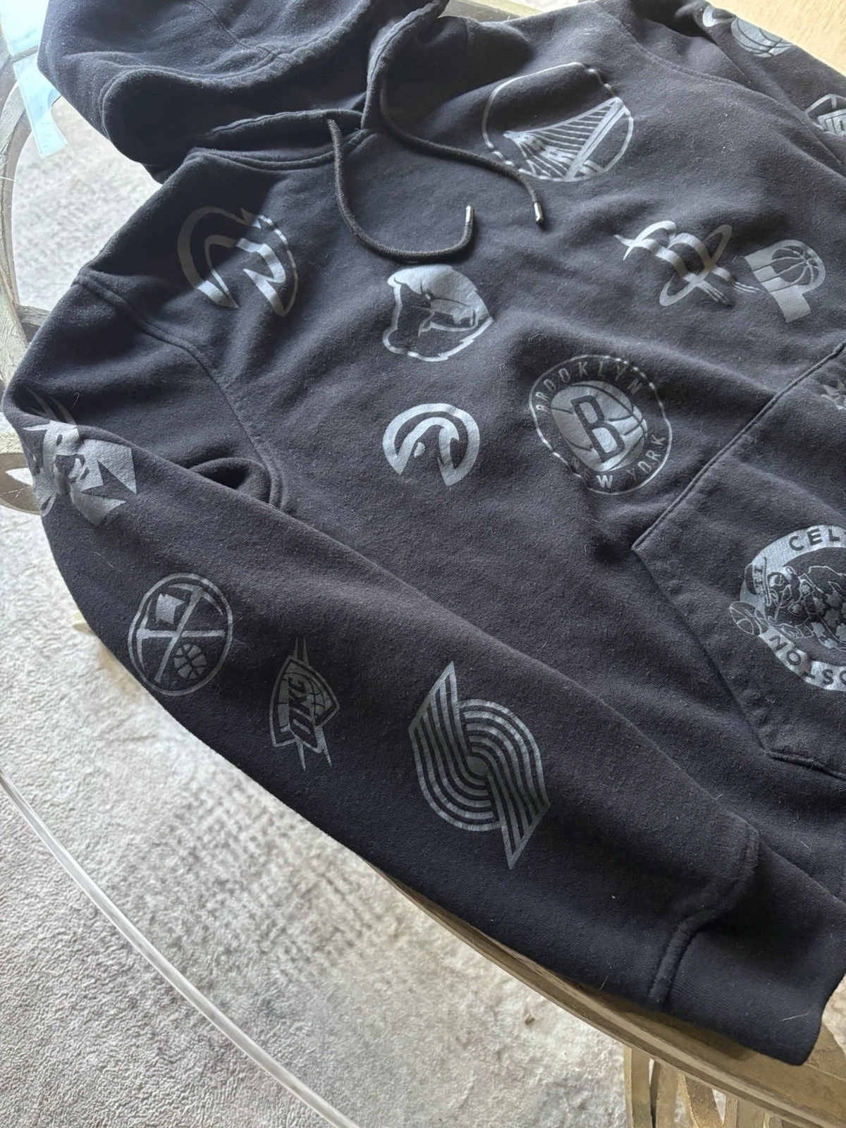 NBA All Team Logo Hoodie Size Medium - photo 2