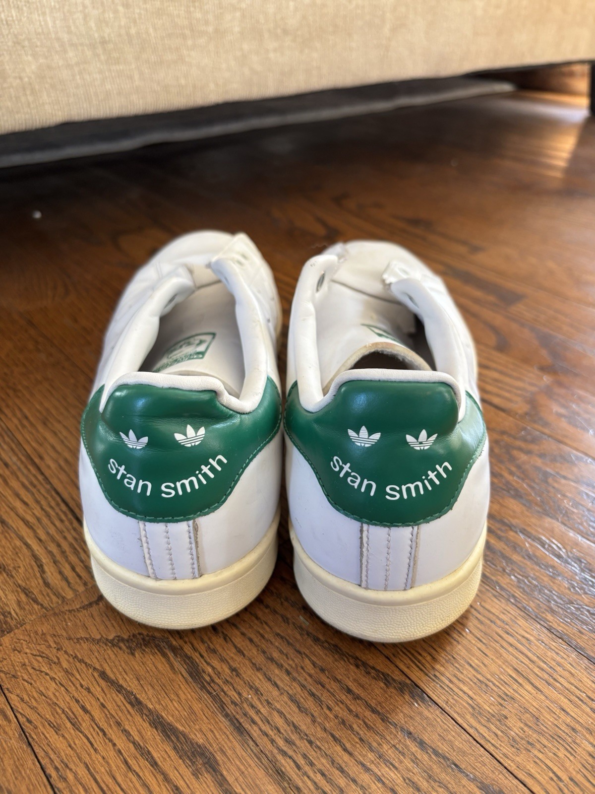 Adidas Stan Smith White Green Sneakers - Size 12 - photo 3