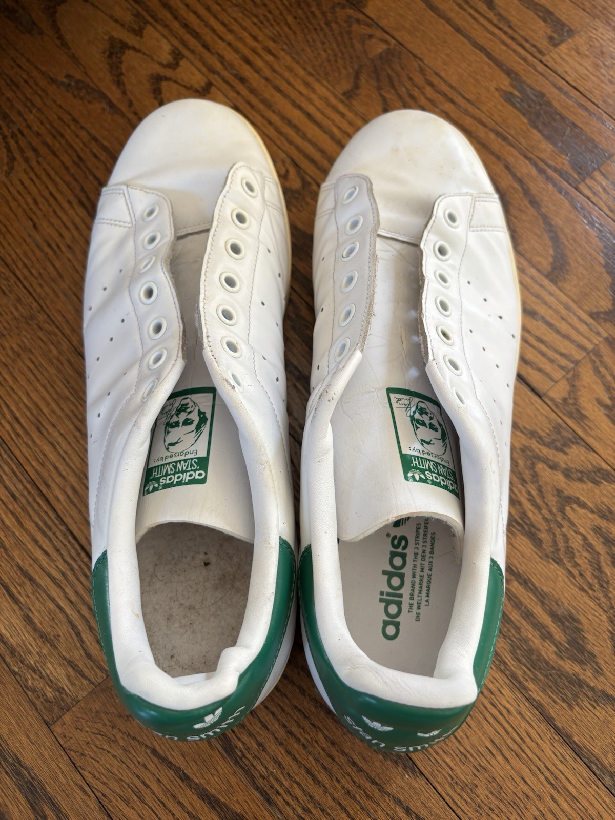 Adidas Stan Smith White Green Sneakers - Size 12 - photo 4