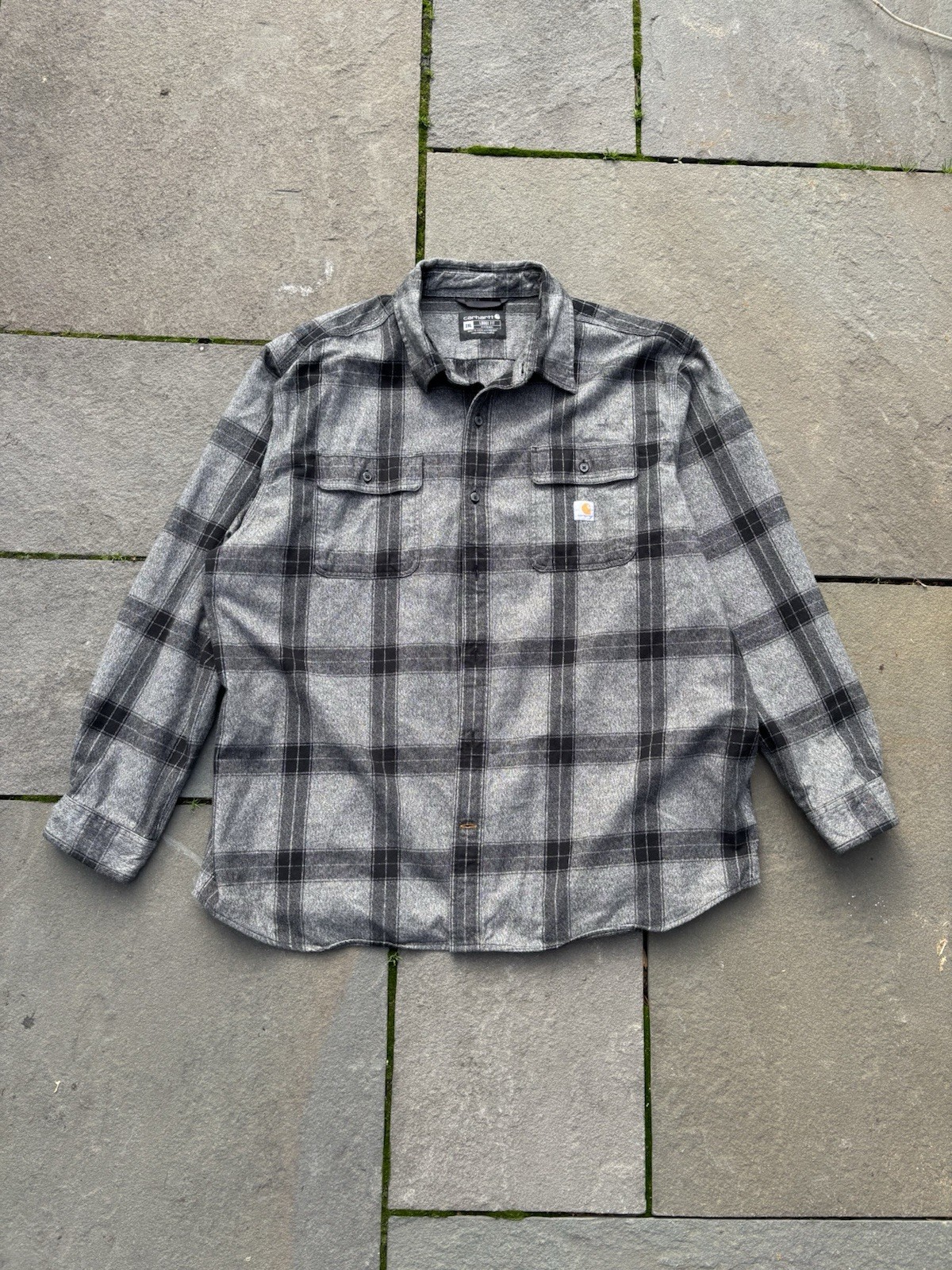 Carhartt Rugged Flex Flannel Shirt XXL Loose Fit