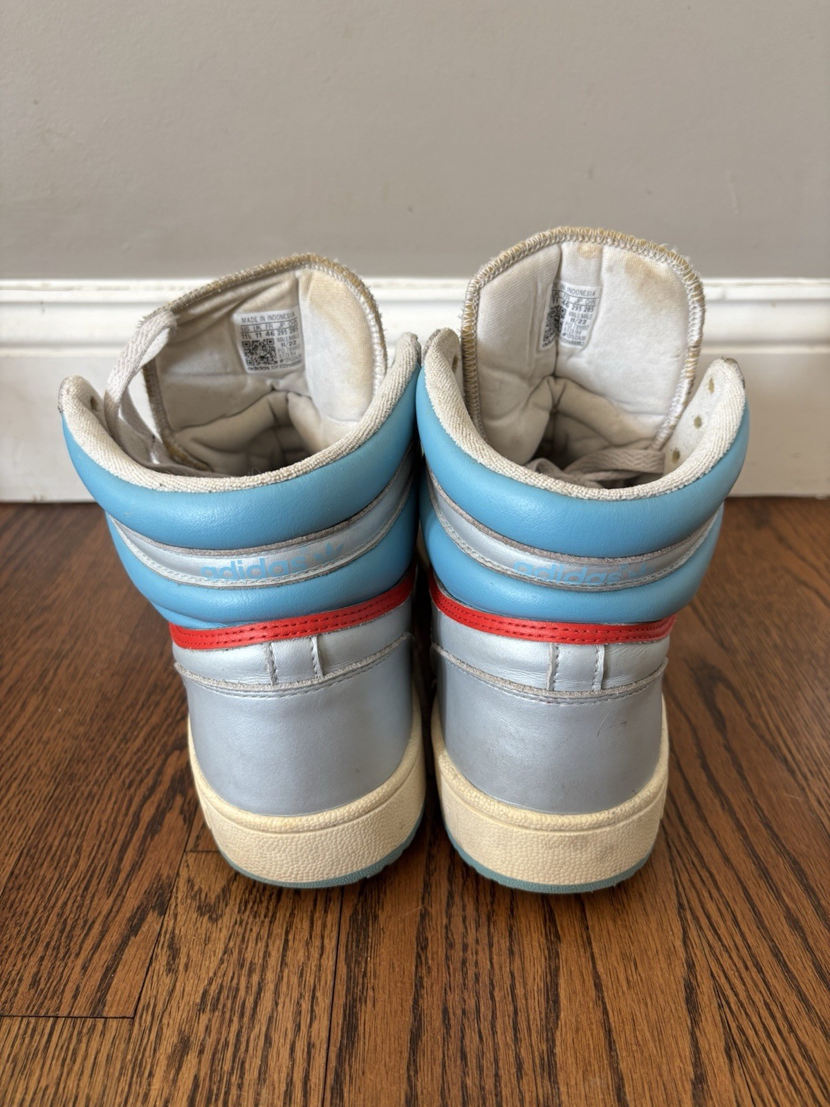 Adidas "Top Ten" Men’s Size 11 1/2 High Tops - Blue - photo 3