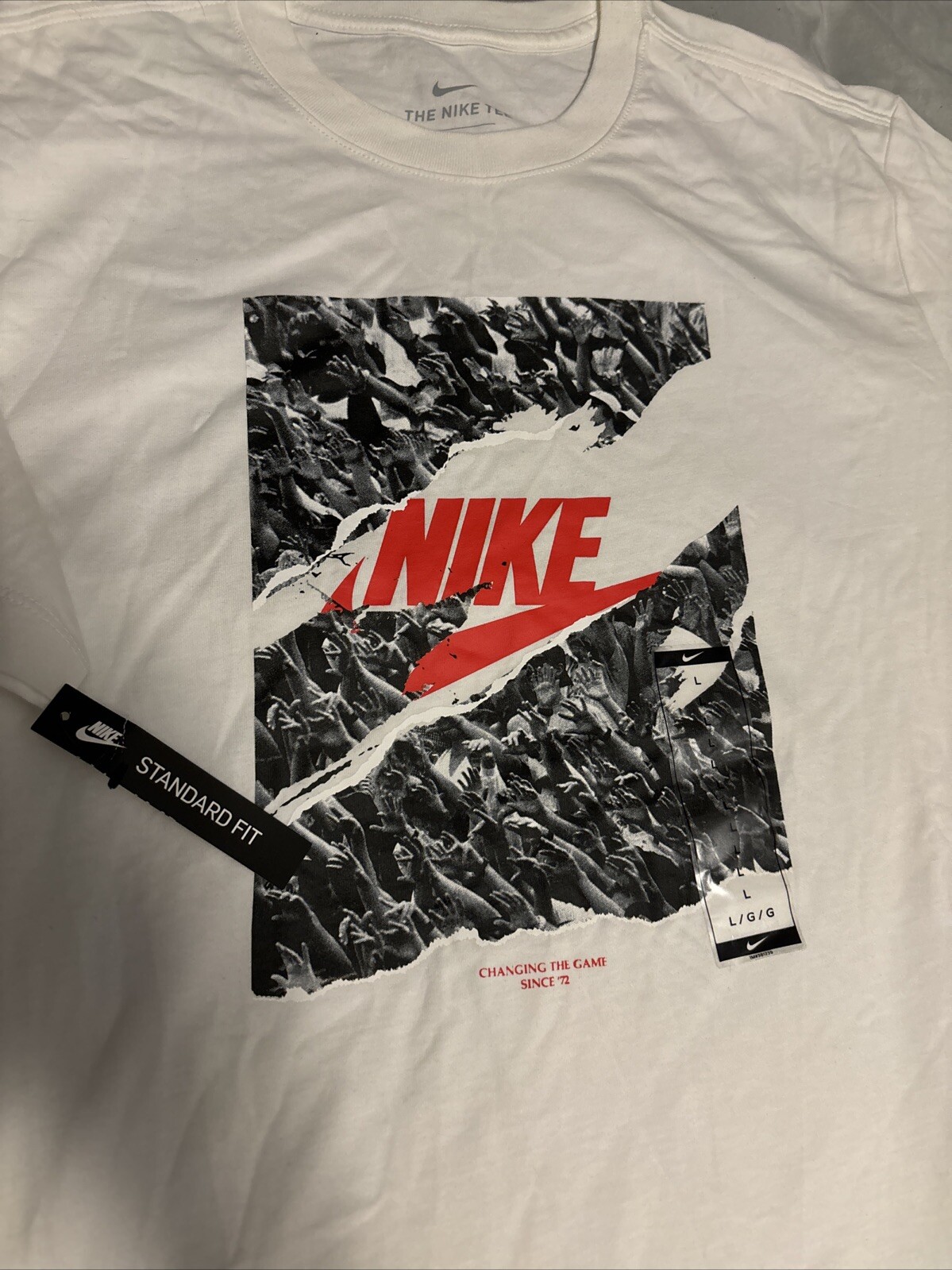 Nike Changing The Game Since ‘72 Shirt Lg. New With Tags