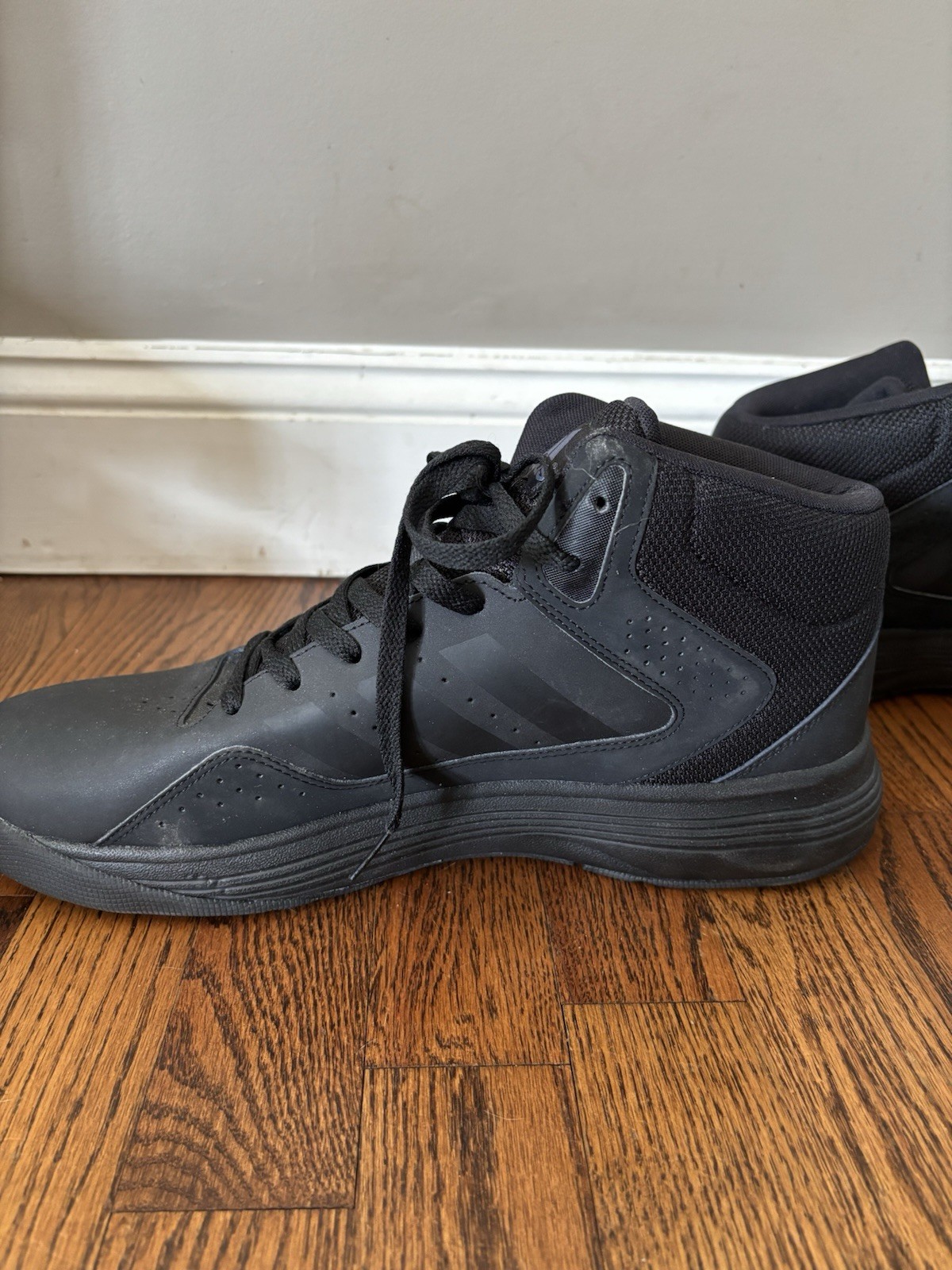 Size 13 Adidas Cloudfoam Ilation Mid Black Onix - photo 2