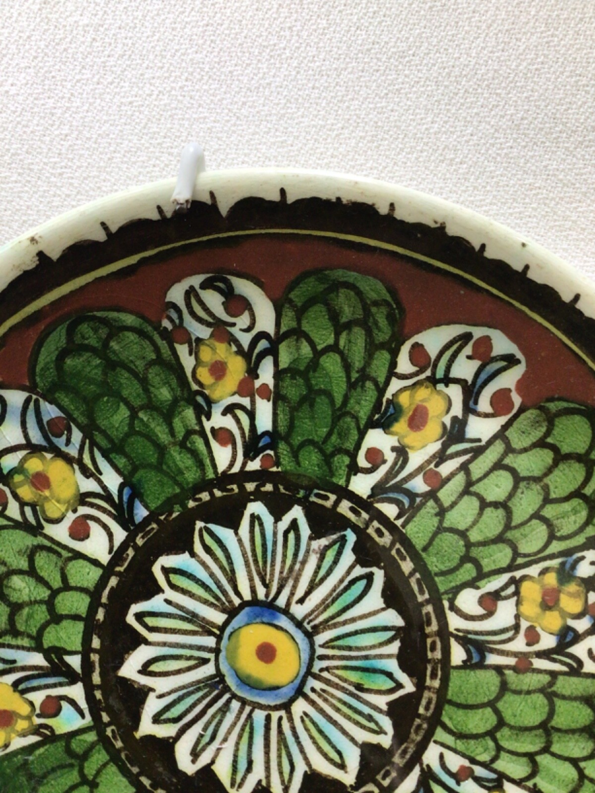 Ukrainian Wall Plate, Floral Wall Hanging, Ukraine Art, LKSF, ЛК - photo 3