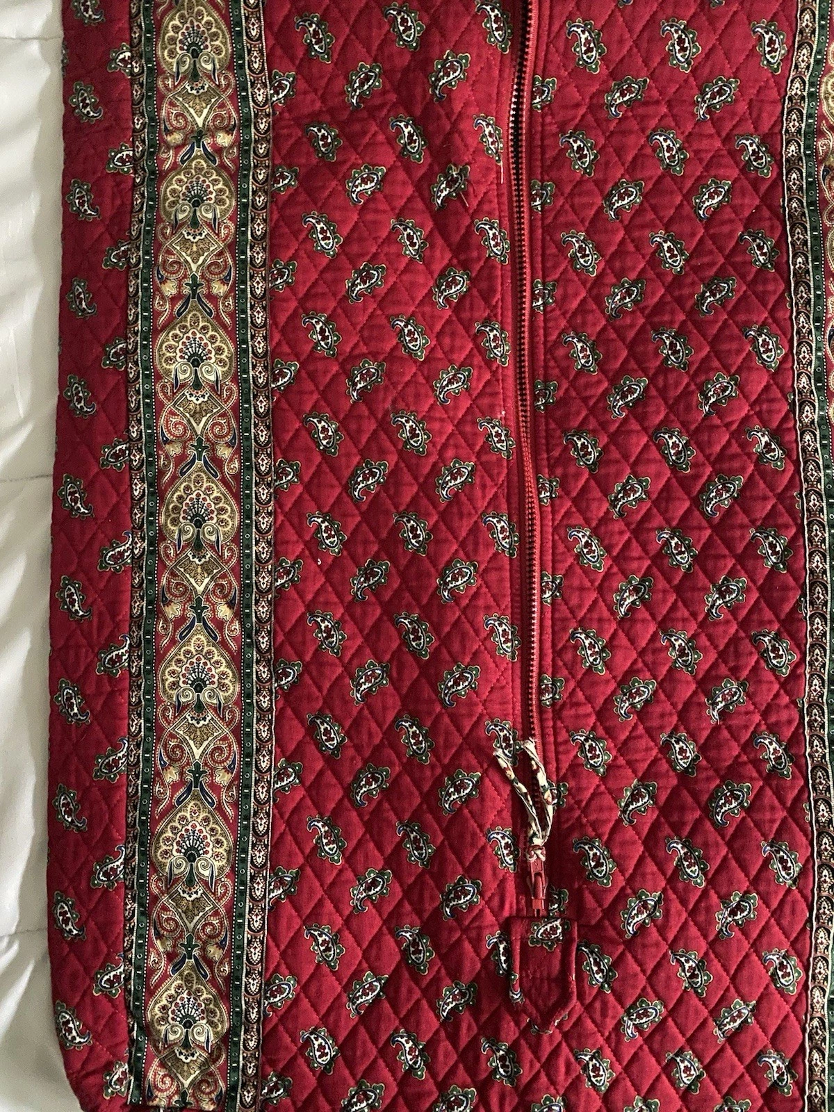 Vera Bradley Quilted Garment Bag - Retired Provencial Red - photo 2
