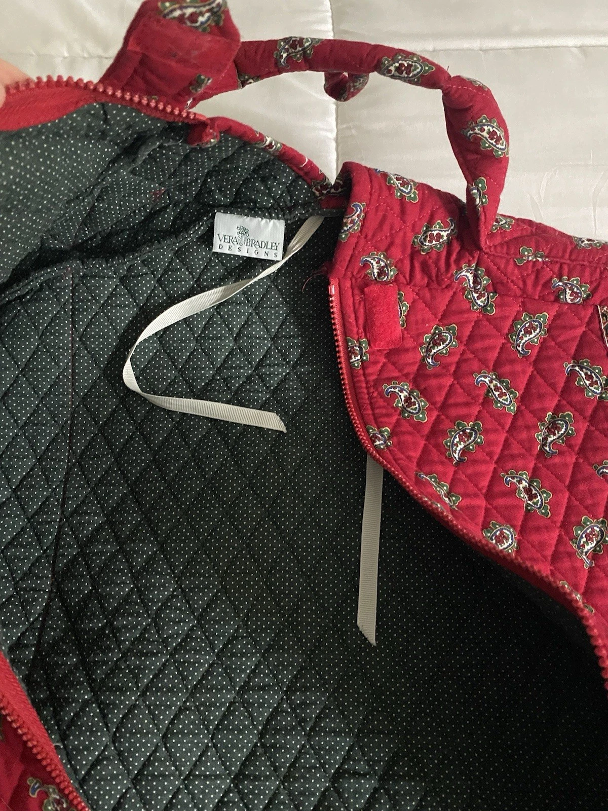 Vera Bradley Quilted Garment Bag - Retired Provencial Red - photo 5