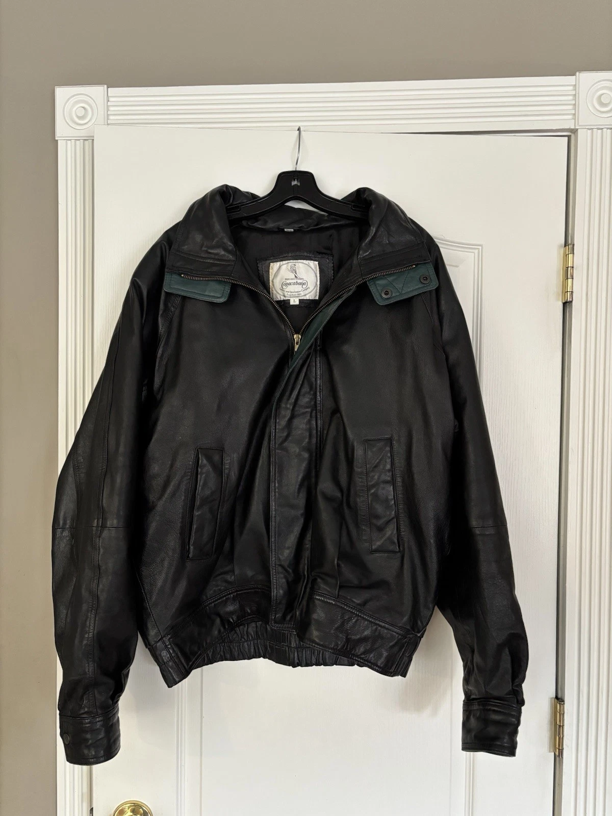 Vintage Copacabana Leather & Sportswear Jacket LG