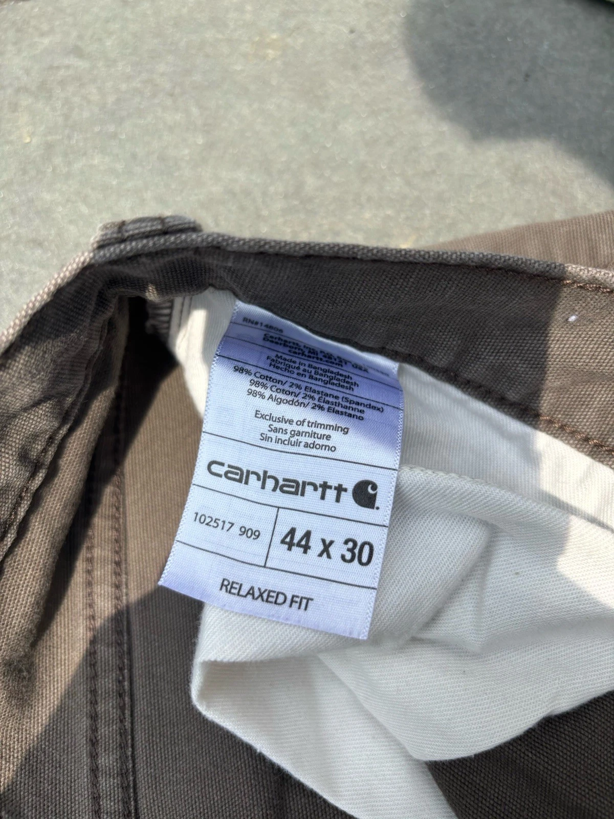 Carhartt Rugged Flex Rigby Dungarees Work Pants Men's 44x30 Grav - photo 4