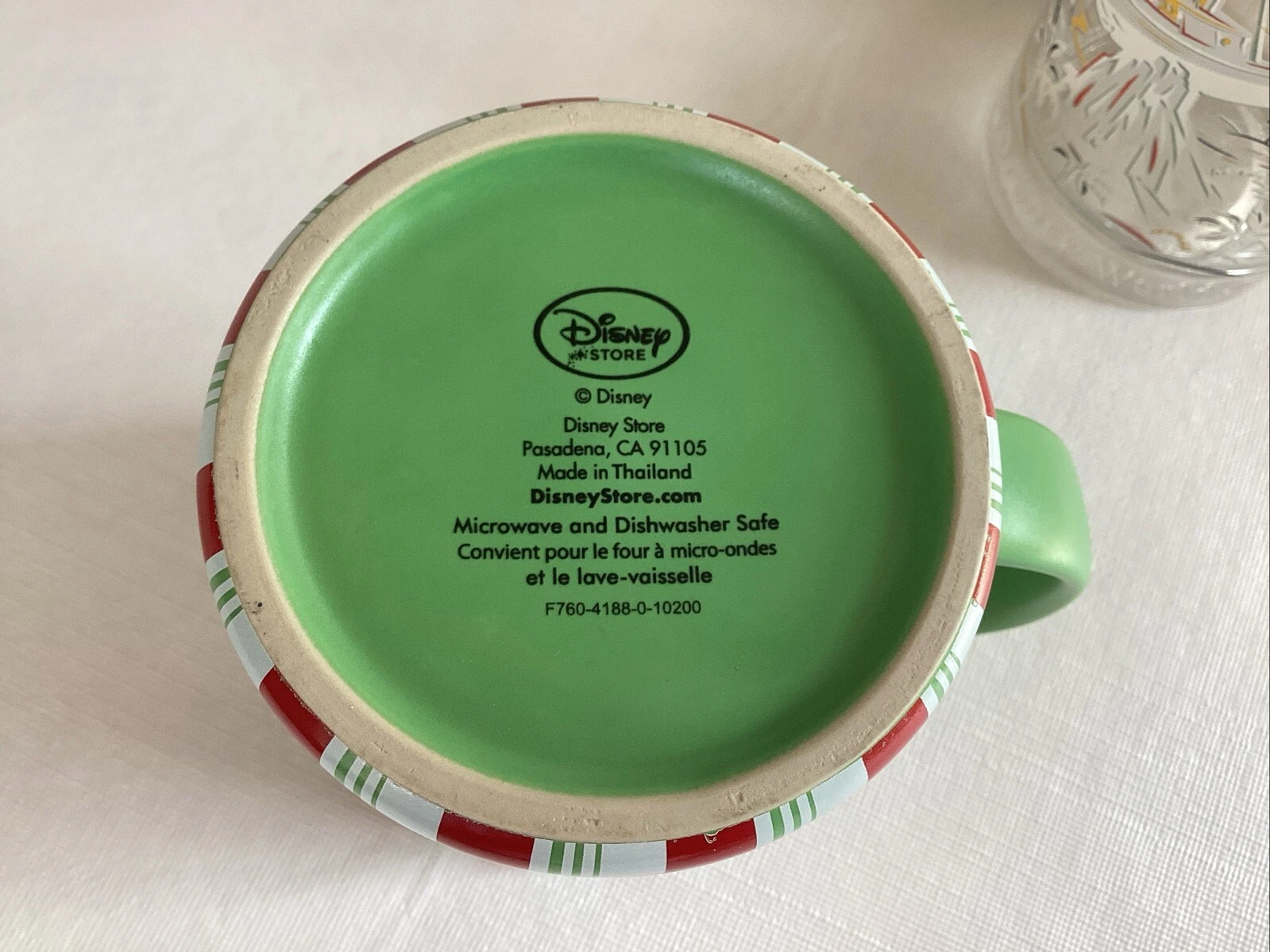 Disney Candy Cane Mug & Water Parks Glass - photo 3